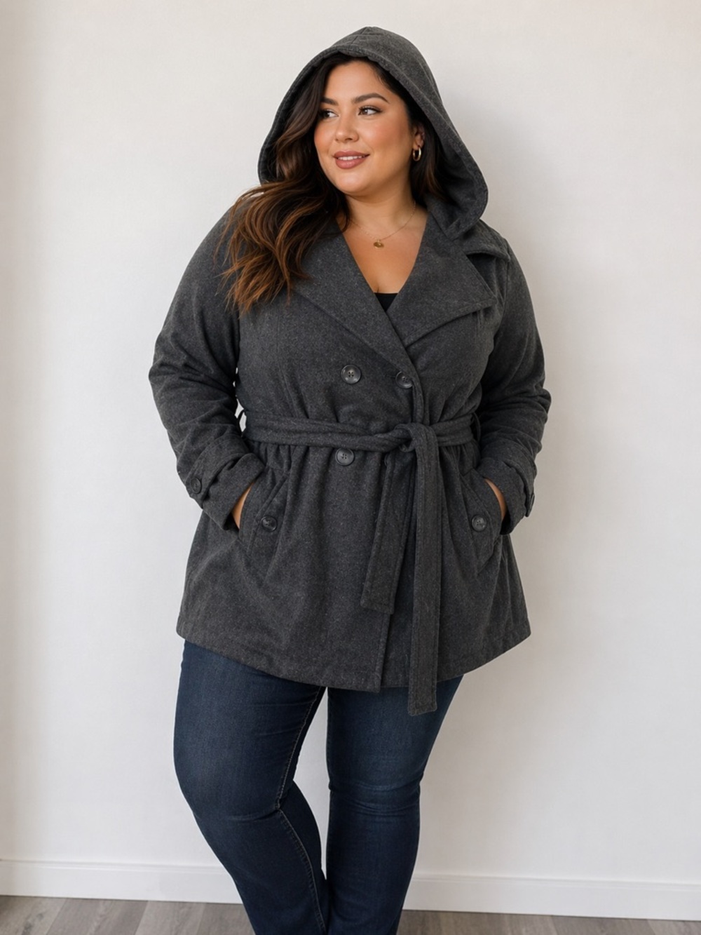 🖤✨ YOKI Hooded Peacoat | Cozy Chic + Flattering Fit ✨🖤
